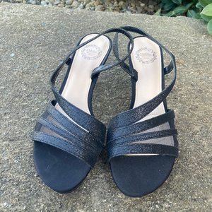 HOMECOMING BLACK SPARKLE HEELS